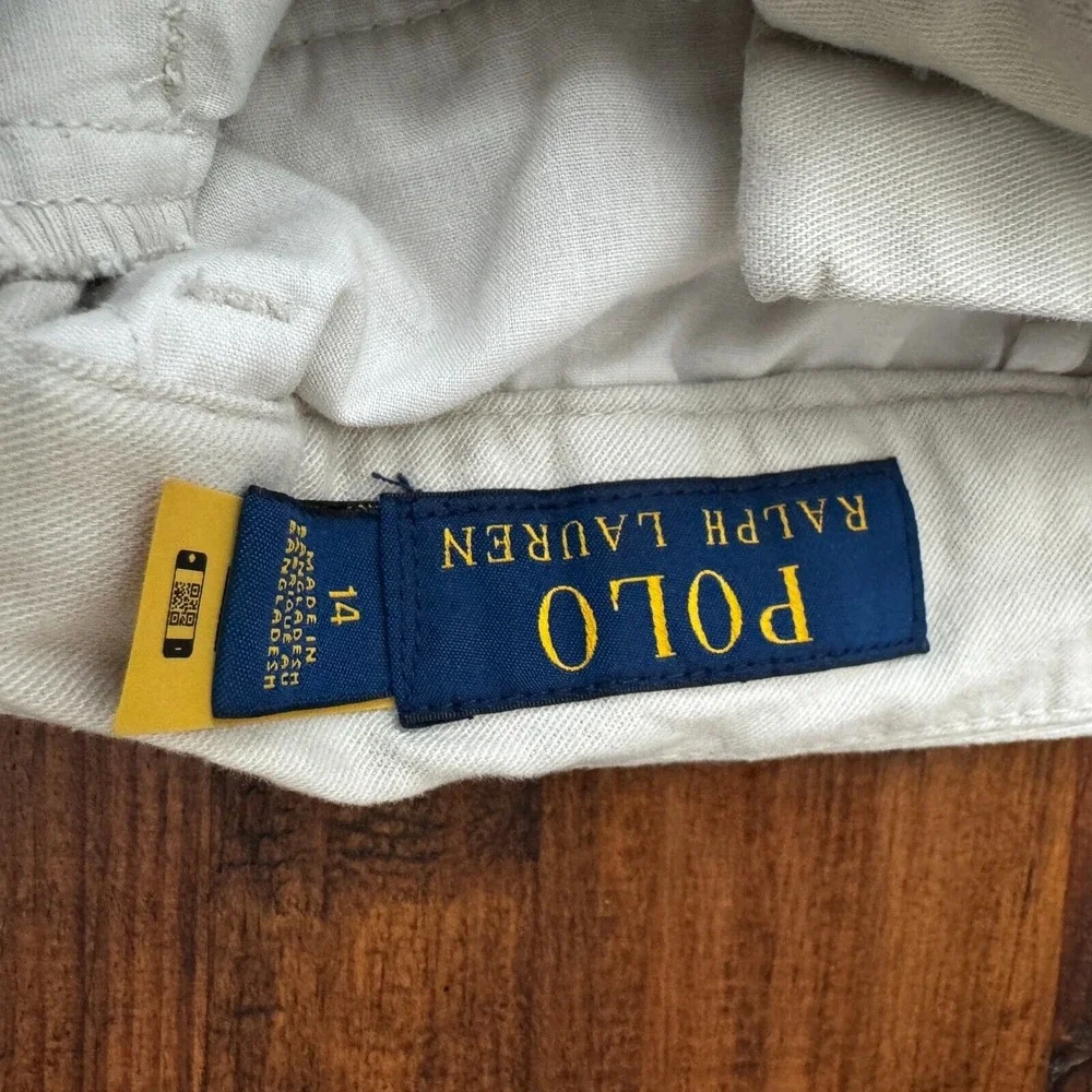 Boys Classic Ralph Lauren Polo Shorts Flat Front ‎ 9